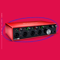 Professional USB Audio Interface connected to studio monitoring gear