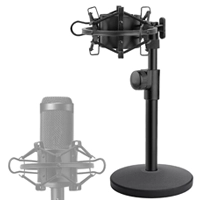 Heavy duty boom microphone stand for studio vocal tracking