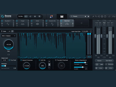 iZotope Ozone 11 mastering suite interface