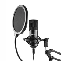 Large diaphragm condenser microphone for recording vocal artists